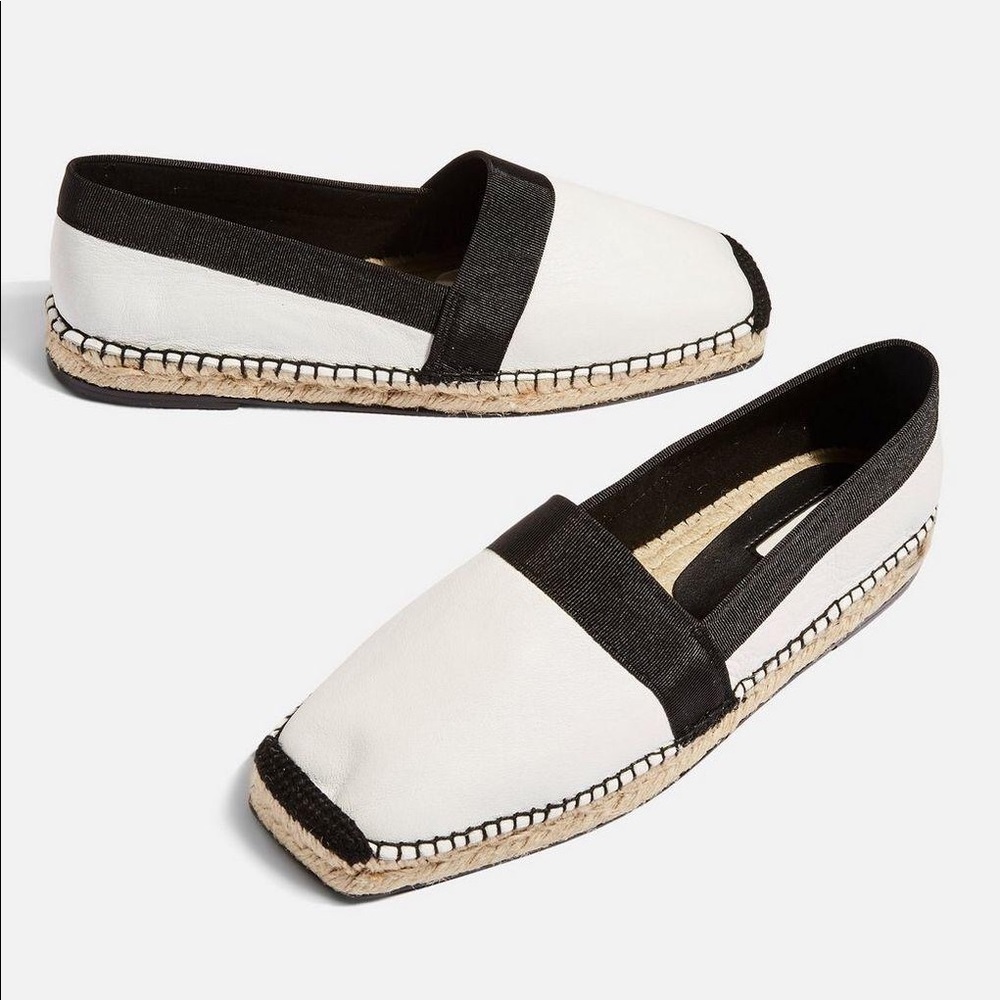 Topshop Leather Espadrilles 7.5